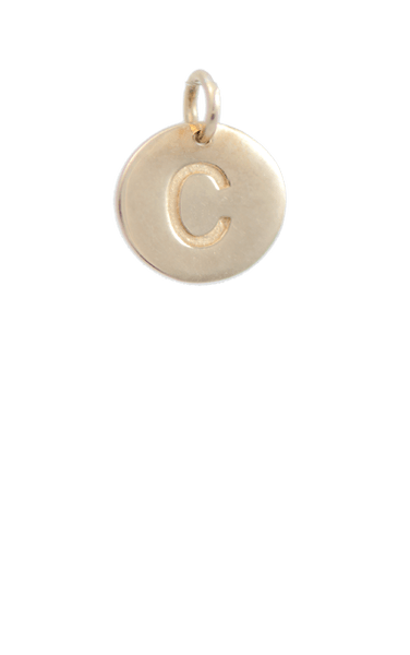 Tween Gift Ideas, Gold Disc Letter C Charm