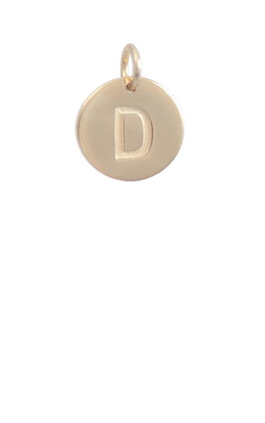 Tween Gift Ideas, Gold Disc Letter D Charm