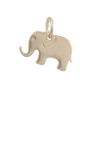 Elephant Gold Charm, 14k Gold Plated
