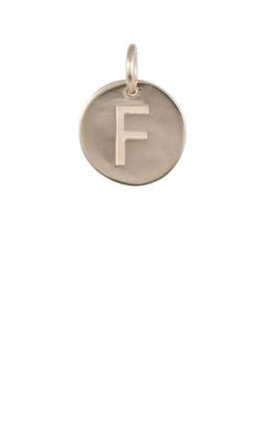 Tween Gift Ideas, Gold Disc Letter F Charm