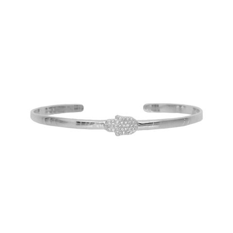 Single Hamsa Bracelet - Silver