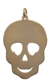 Large Gold Skull Charm
