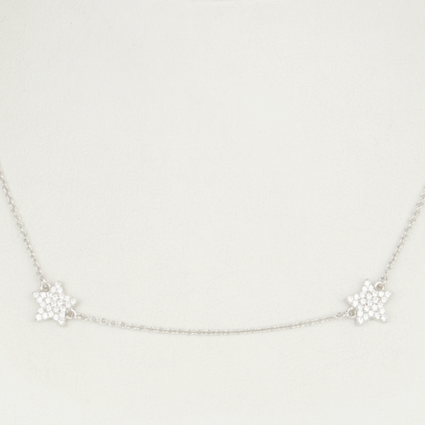 Star By the Yard Necklace - Silver