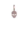 Mini Crystal Rose Gold Skull Charm 