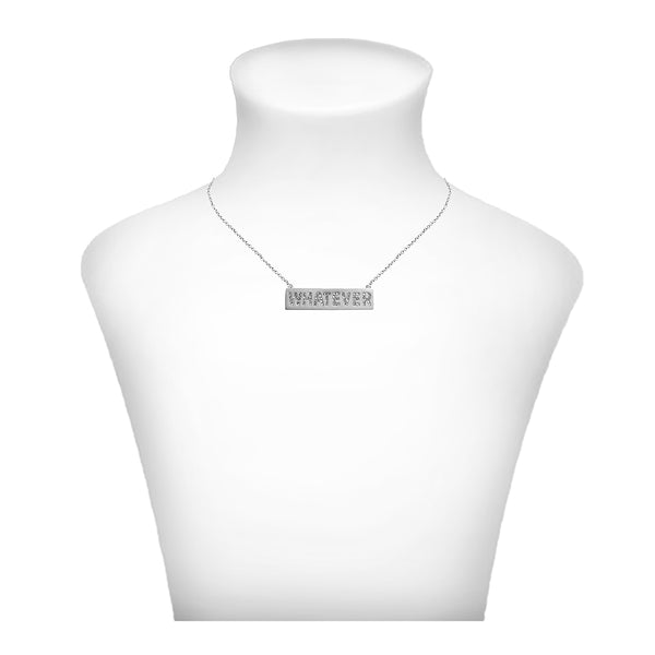 Crystal Whatever Necklace -Silver