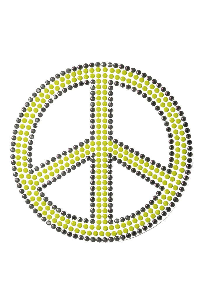 Peace Sign Neo Yellow - Large