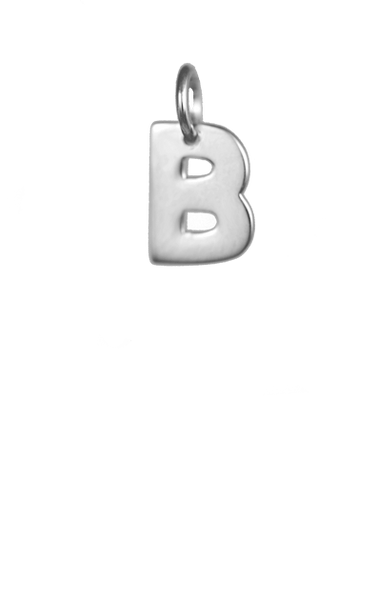 Silver Block Letter - B