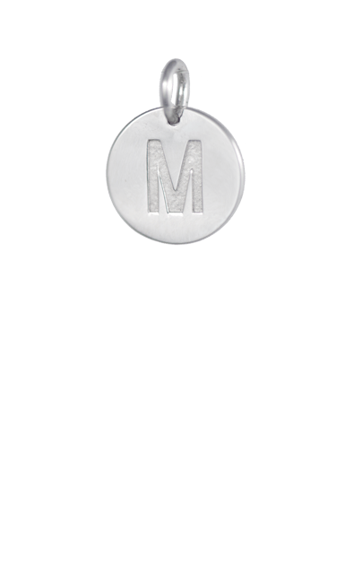 Tween Gift Ideas, Silver Disc Letter M Initial