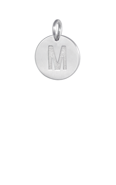 Tween Gift Ideas, Silver Disc Letter M Initial