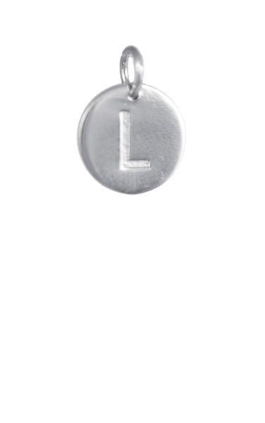 Tween Gift Ideas, Silver Disc Letter L Initial