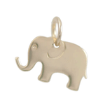 Gold Charm - Elephant