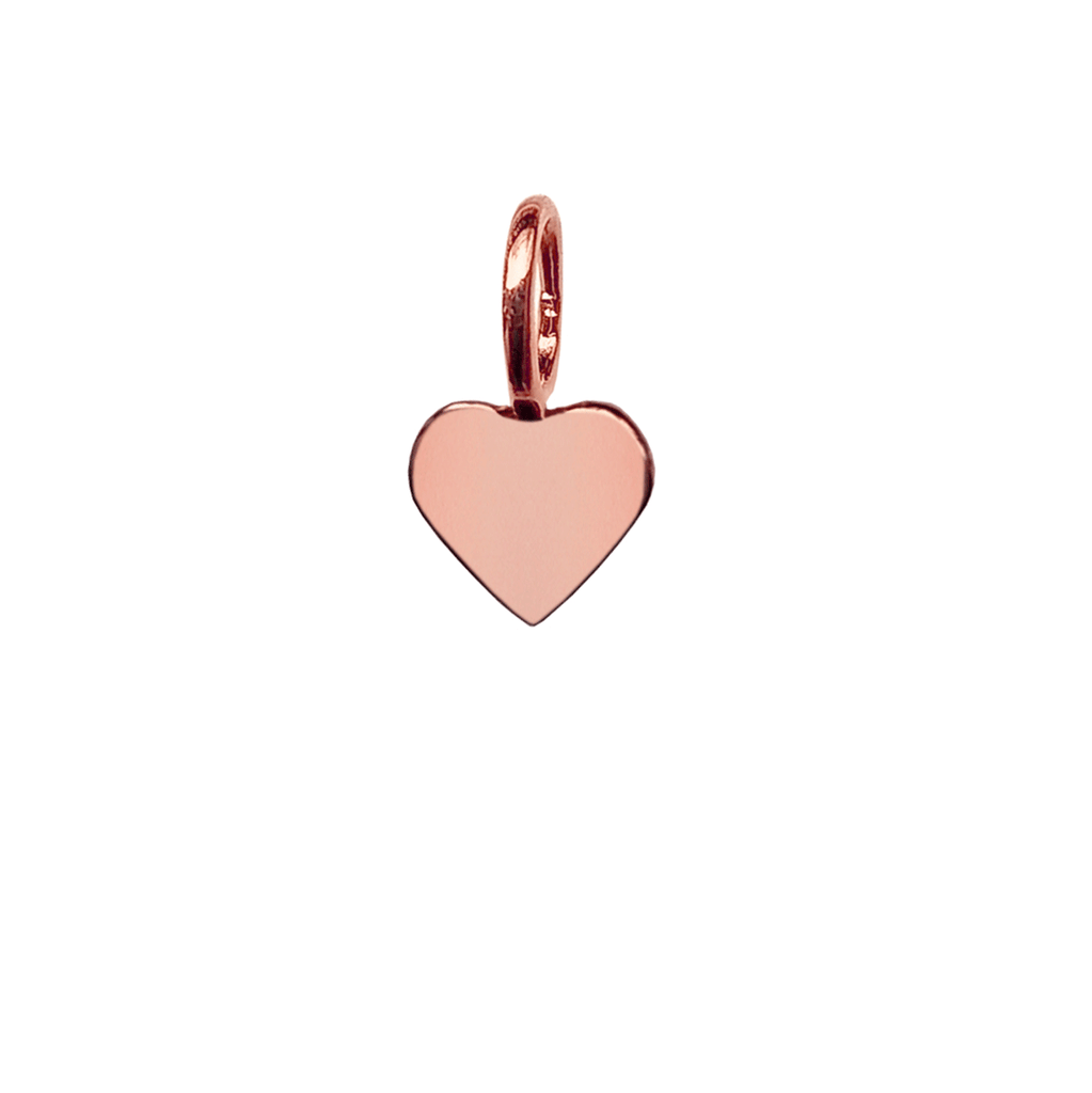 Mini Heart Charm - Rose Gold