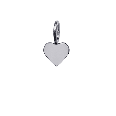 Mini Heart Charm - Silver