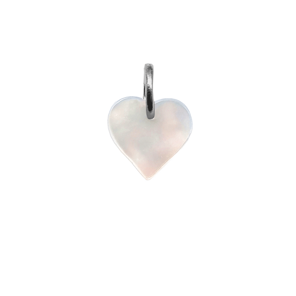 Mother Of Pearl Heart Charm
