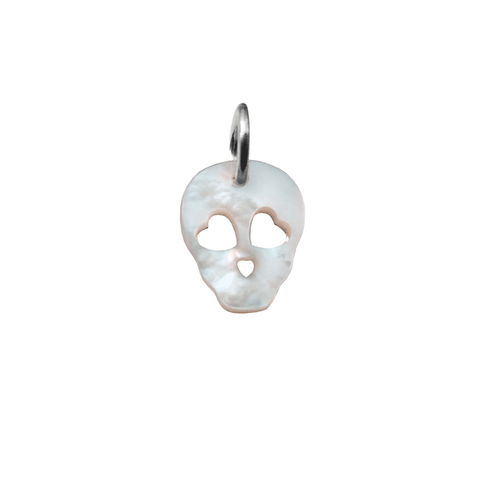 Mother Of Pearl Skull Charm