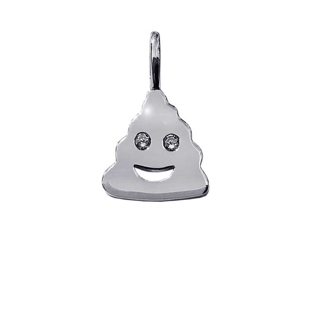 Silver Charm - Poop Emoji