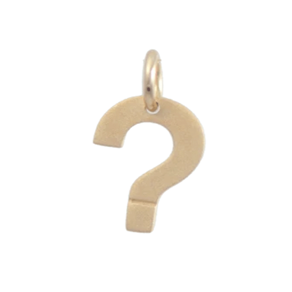 Gold Charm - Question Mark