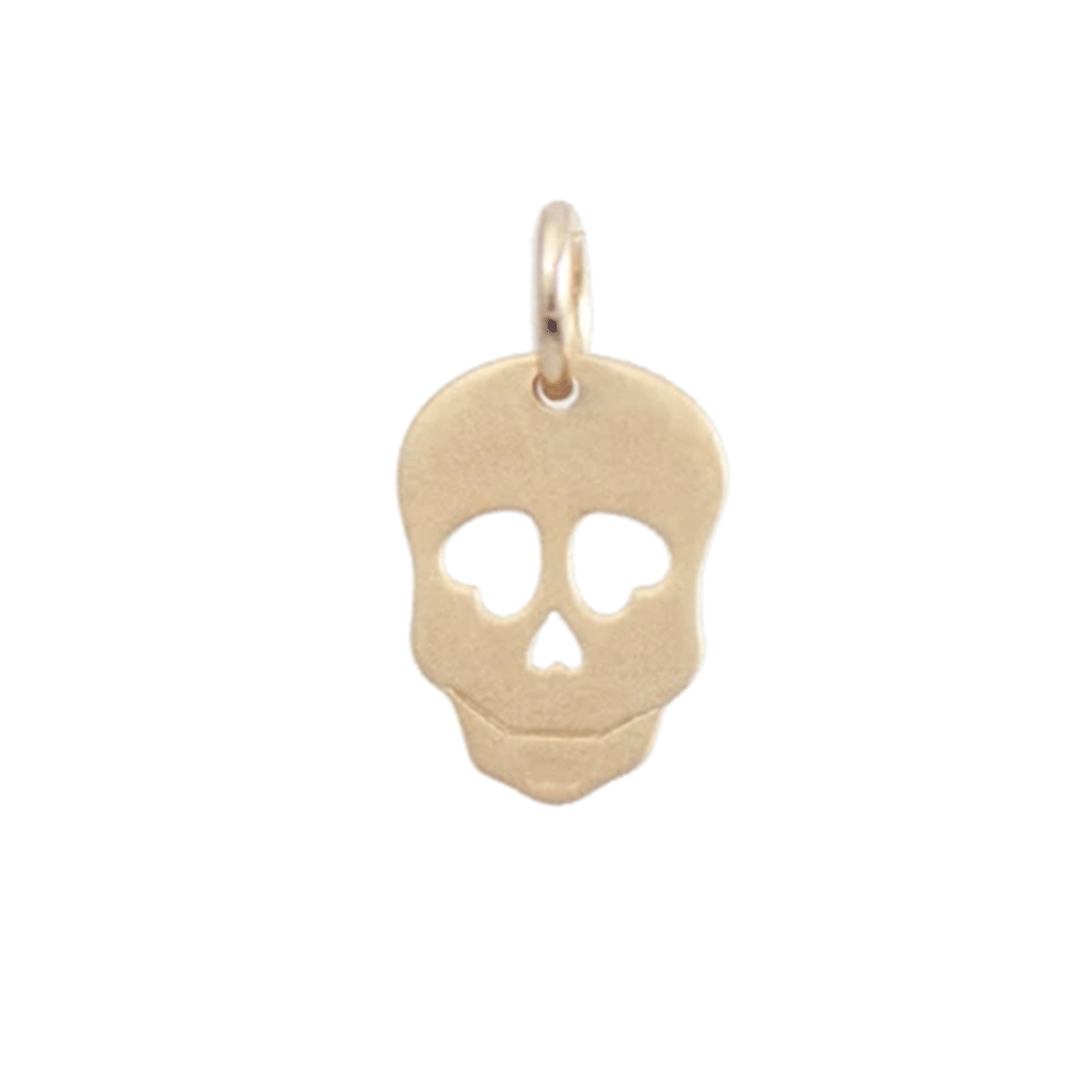 Gold Charm - Skull
