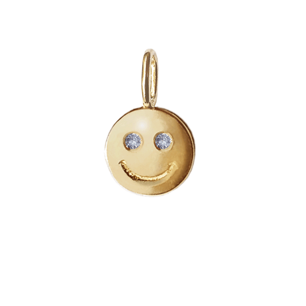 Gold Charm - Smiley